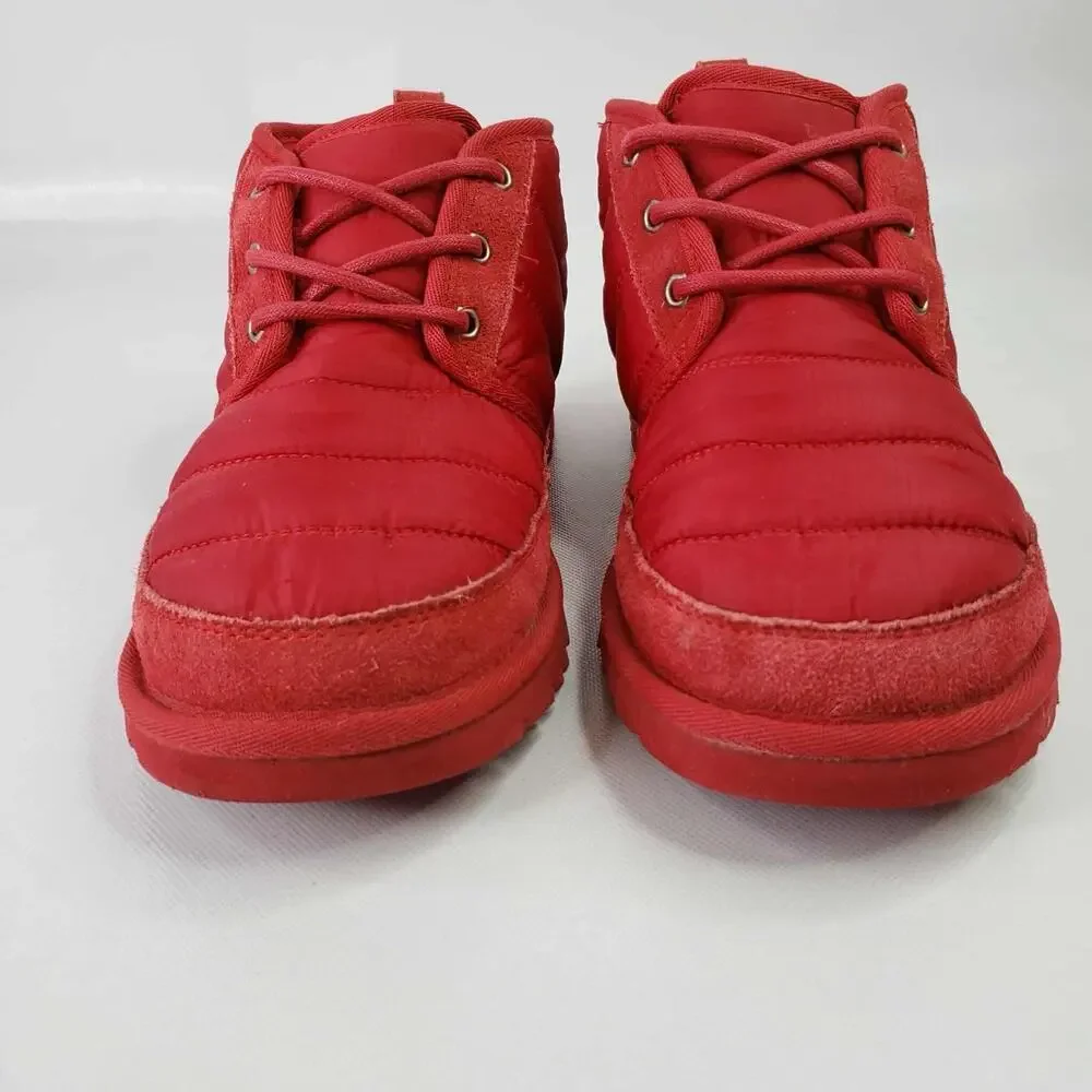 Ugg Neumel Red Chukka Boots Men's Size 7 Shoes Women’s Size 8 Christmas